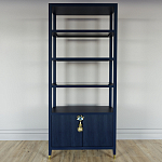 Стеллаж со стеклянными полками Elsa Dreams Blue варинант исполнения - 6 | Loft Concept в Воронеже