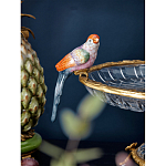 Чаша из прозрачного стекла с фигурками разноцветных попугаев на ободке 38 Eden Garden варинант исполнения - 3 | Loft Concept в Воронеже