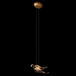 Подвесной светильник с прозрачной стеклянной птичкой Serip Voa варинант исполнения - 3 | Loft Concept в Воронеже