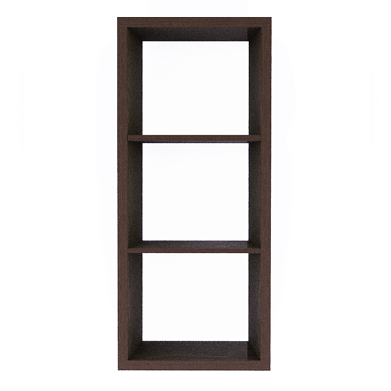 Полка-модуль для книг Primo длина 60 Темный дуб Древесина Черный в Воронеже | Loft Concept 