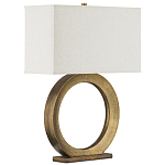 Настольная лампа с корпусом в форме кольца и прямоугольным абажуром French Ring варинант исполнения - 6 | Loft Concept в Воронеже