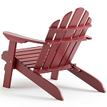 Уличное кресло из массива акации Adirondack Wooden Chair Red варинант исполнения - 6 | Loft Concept в Воронеже