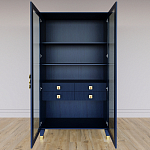 Дизайнерский шкаф витрина Elsa Dreams Blue с 4-мя ящиками варинант исполнения - 5 | Loft Concept в Воронеже