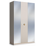 Шкаф трёхдверный с 2-мя зеркальными дверками Satin Furniture варинант исполнения - 1 | Loft Concept в Воронеже