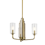  Люстра с прозрачными рифлеными цилиндрическими плафонами Kichler варинант исполнения - 1 | Loft Concept в Воронеже