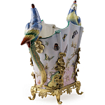 Ваза фарфоровая с попугаями Ferra варинант исполнения - 3 | Loft Concept в Воронеже