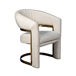Полукресло Valbonne Chair cream velour варинант исполнения - 2 | Loft Concept в Воронеже