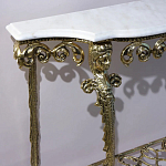 Консоль бронзовая с мраморной столешницей Bronze De Console варинант исполнения - 2 | Loft Concept в Воронеже