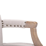 Кресло Aubrey Classical Armchair beige flax варинант исполнения - 4 | Loft Concept в Воронеже