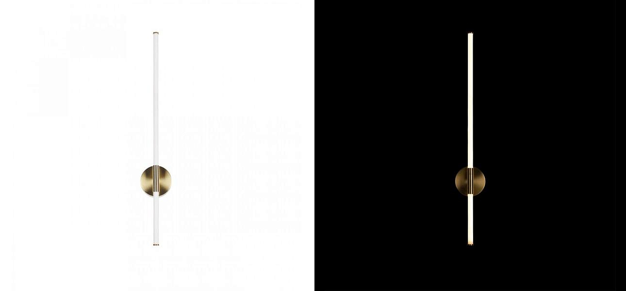 Бра светодиодное Trumpet Tube Gold 80 см Бра светодиодное Trumpet Tube Gold 80 см - Loft-Concept в Воронеже