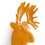 Настенный крючок голова оленя Deer Wall Hook Mustard варинант исполнения - 3 | Loft Concept в Воронеже