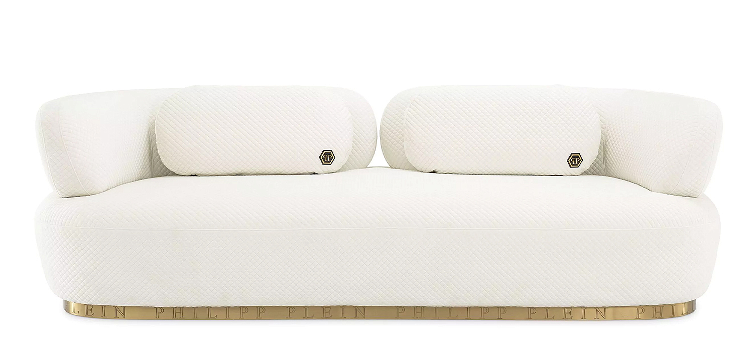 Диван Philipp Plein Sofa Signature Белый Диван Philipp Plein Sofa Signature Белый - Loft-Concept в Воронеже