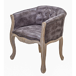 Кресло низкое в стиле прованс Louis French Armchair brown варинант исполнения - 1 | Loft Concept в Воронеже