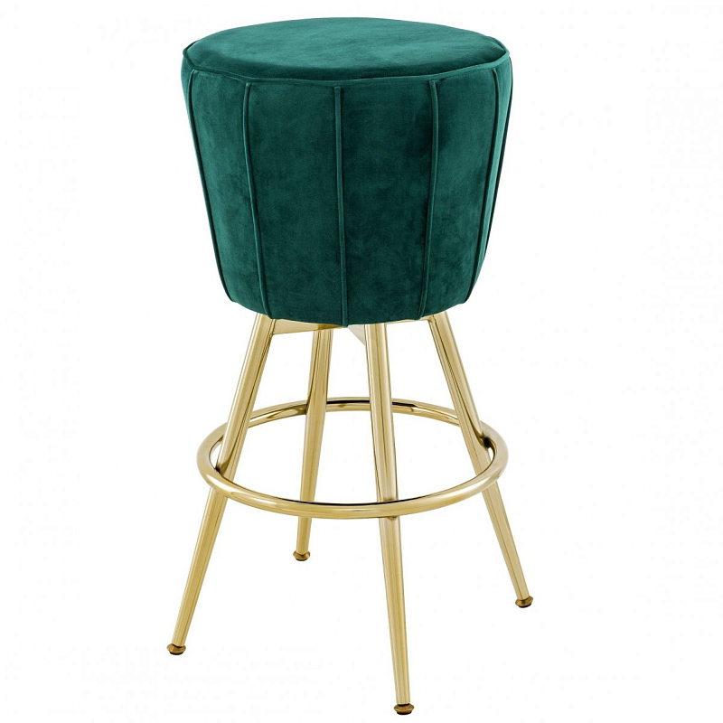 Барный стул Eichholtz Bar Stool Bolton Бирюзовый Глянцевое золото Барный стул Eichholtz Bar Stool Bolton Бирюзовый Глянцевое золото в Воронеже | Loft Concept
