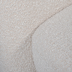 Кресло без подлокотников с обивкой из белой ткани букле Pacification варинант исполнения - 5 | Loft Concept в Воронеже