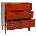 Комод красный из массива бука с 3-мя ящиками Wenge Light варинант исполнения - 3 | Loft Concept в Воронеже