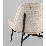 Кресло лаунж Tail молочный варинант исполнения - 3 | Loft Concept в Воронеже