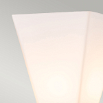 Бра для ванных комнат с матовым черным основанием и белым стеклянным плафоном трапециевидной формы Elstead Lighting варинант исполнения - 2 | Loft Concept в Воронеже