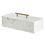 Шкатулка из белого мрамора Save Time варинант исполнения - 1 | Loft Concept в Воронеже