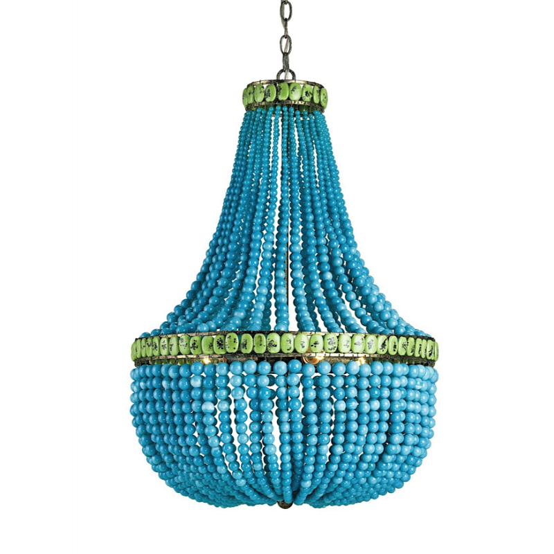 Светильник CURREY AND COMPANY HEDY CHANDELIER Бирюзовый Светильник CURREY AND COMPANY HEDY CHANDELIER Бирюзовый в Воронеже | Loft Concept