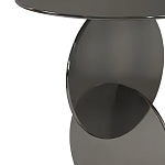 Дизайнерский журнальный стол с основанием из круглых элементов Lirod варинант исполнения - 1 | Loft Concept в Воронеже