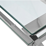 Стол письменный с прозрачной столешницей Corporate Identity варинант исполнения - 2 | Loft Concept в Воронеже