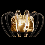 Бра золотого цвета с изогнутыми хрустальными элементами Radiant Ribbons варинант исполнения - 1 | Loft Concept в Воронеже