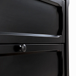 Комод с 3-мя ящиками черный Silva Black Chest of Drawers варинант исполнения - 6 | Loft Concept в Воронеже