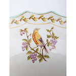 Ваза из голубого фарфора с рисунком птиц и цветов и декоративными элементами Blue Garden варинант исполнения - 5 | Loft Concept в Воронеже