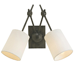 Бра с двумя тканевыми абажурами в форме цилиндра Prerequisites варинант исполнения - 2 | Loft Concept в Воронеже