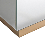 Столик журнальный зеркальный с золотым декором Gold Painted Mirror Table варинант исполнения - 2 | Loft Concept в Воронеже