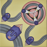 Плитка дизайнерская с узором Дива варинант исполнения - 4 | Loft Concept в Воронеже