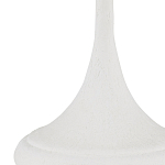 Настольная лампа с декором в виде белого цветка магнолии на каркасе и черным абажуром White Magnolia варинант исполнения - 1 | Loft Concept в Воронеже