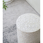 Приставной столик с рисунком из раковин устриц Bone Inlay варинант исполнения - 7 | Loft Concept в Воронеже