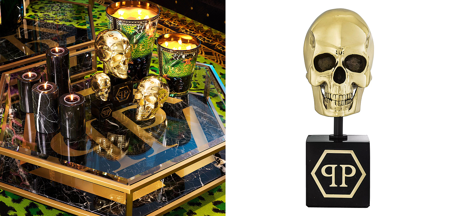 Статуэтка Philipp Plein Gold Skull S Статуэтка Philipp Plein Gold Skull S - Loft-Concept в Воронеже