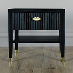 Прикроватная тумбочка с ящиком Elsa Dreams Black варинант исполнения - 5 | Loft Concept в Воронеже