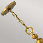 Люстра подвесная с белым тканевым цилиндрическим абажуром и декоративными шарами Hinkley варинант исполнения - 9 | Loft Concept в Воронеже