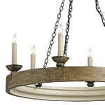 Люстра в форме кольца на 3-х черных цепях Glitter City Lights варинант исполнения - 1 | Loft Concept в Воронеже