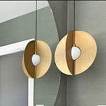 Подвесной светильник в форме золотых дисков Minimalist Lighting Fixture варинант исполнения - 2 | Loft Concept в Воронеже