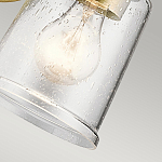 Бра с прозрачным стеклянным абажуром в форме цилиндра Kichler варинант исполнения - 8 | Loft Concept в Воронеже