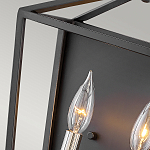 Бра в черном цвете с двумя лампами в форме свечи и стеклянными элементами Hinkley варинант исполнения - 3 | Loft Concept в Воронеже