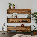 Стеллаж Coste Industrial Oak Rack варинант исполнения - 2 | Loft Concept в Воронеже