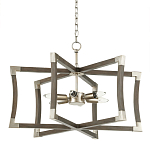 Подвесной светильник в форме фонаря серый Gray Eco Lantern варинант исполнения - 3 | Loft Concept в Воронеже