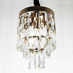 Подвесной светильник с прямоугольными хрустальными подвесками Lunet Crystal Rectangulars Pendant Light 2 варинант исполнения - 3 | Loft Concept в Воронеже