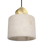 Подвесной светильник с круглым мраморным плафоном Marble square варинант исполнения - 5 | Loft Concept в Воронеже