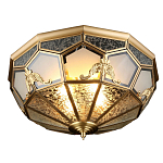 Люстра потолочная Leoni в витражной технике варинант исполнения - 1 | Loft Concept в Воронеже