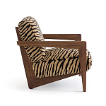 Кресло с обивкой из шенилла с тигровым принтом Tiger Chair варинант исполнения - 2 | Loft Concept в Воронеже