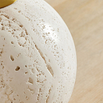 Настольная лампа на круглом основании из натурального камня Bartolomeo варинант исполнения - 1 | Loft Concept в Воронеже