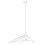 Подвесной светильник с асимметричным волнообразным абажуром и фактурной бахромой по краю Tactile Line варинант исполнения - 2 | Loft Concept в Воронеже