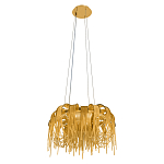 Люстра подвесная круглая с изогнутыми металлическими дугами и ниспадающими цепочками 65 см Atlantis Chain варинант исполнения - 4 | Loft Concept в Воронеже